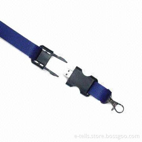 Lanyard USB Flash Drive/USB Pen Drive/USB Flash Disk with 128MB to 8GB Capacity